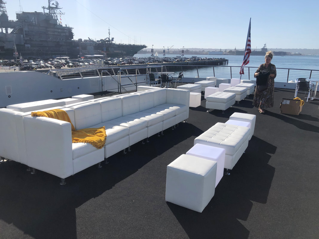 White Event Furniture, Lounge Furniture Rental San Diego