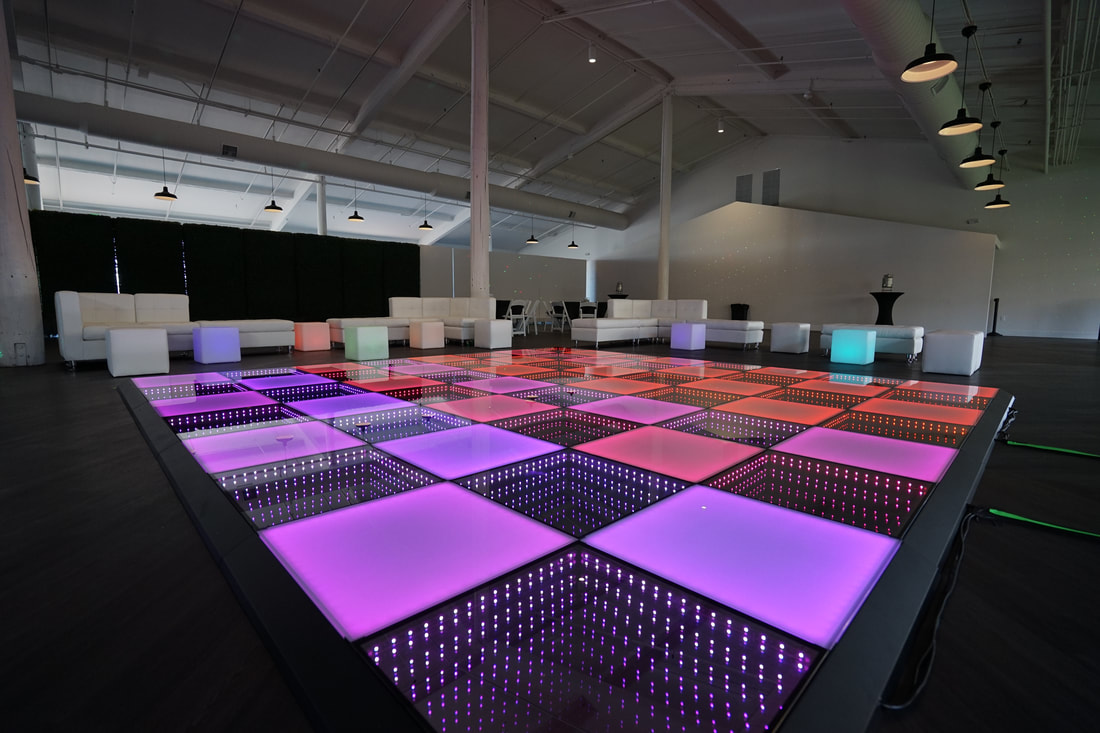 LED Dance Floor, Event Lounge Furniture Rentals San Diego