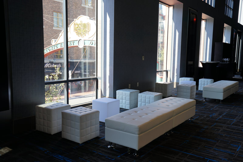 White Lounge Furniture Rental San Diego
