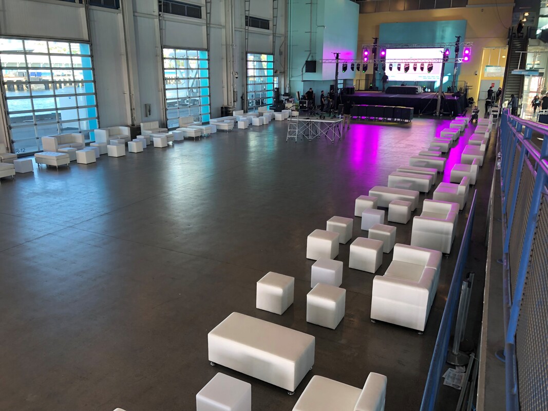 Event Lounge Furniture Rentals San Diego, White Event Furniture, VIP Concert Furniture